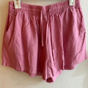 Treasure & Bond High Waist Pink Shorts